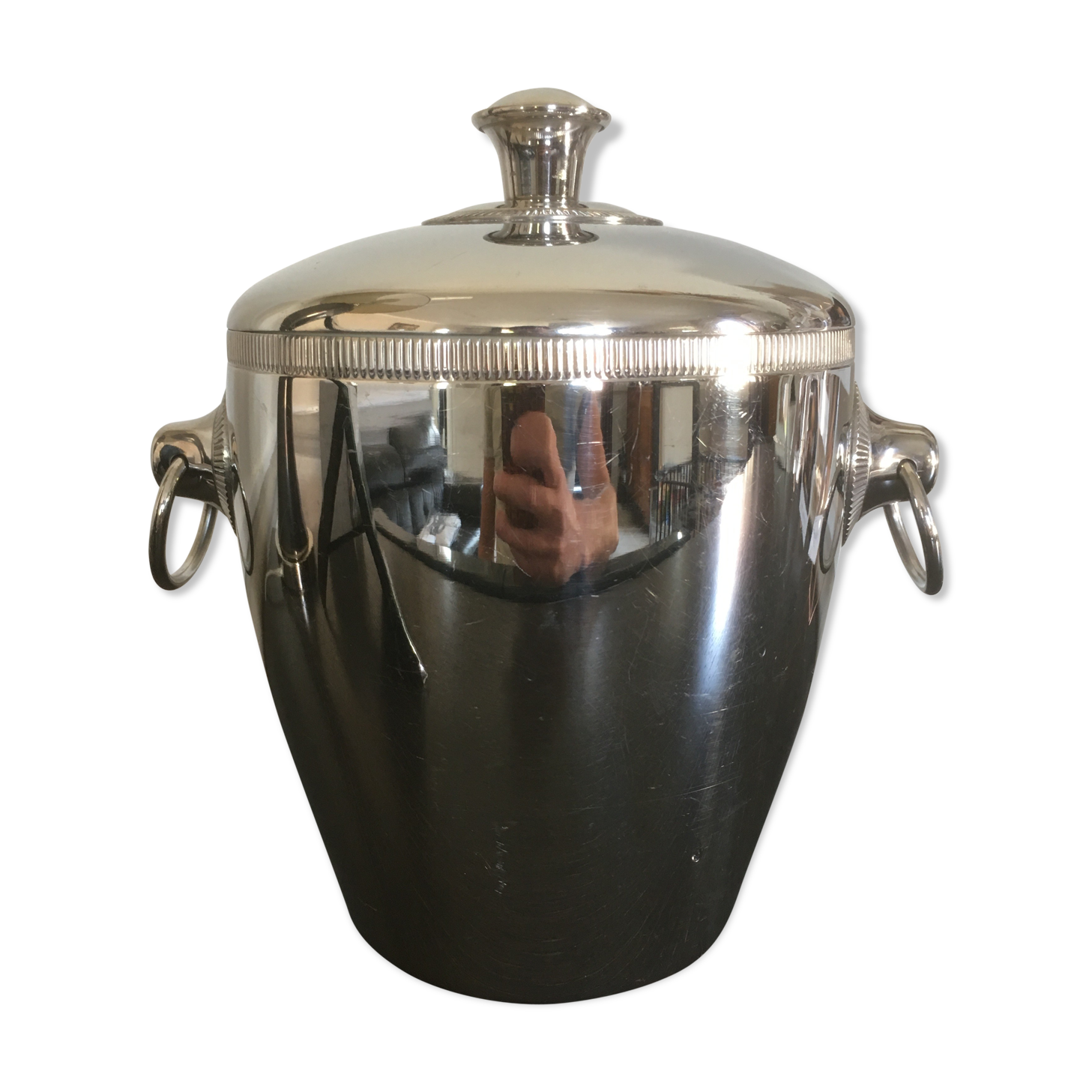 Seau à glaçon inox vintage made in France