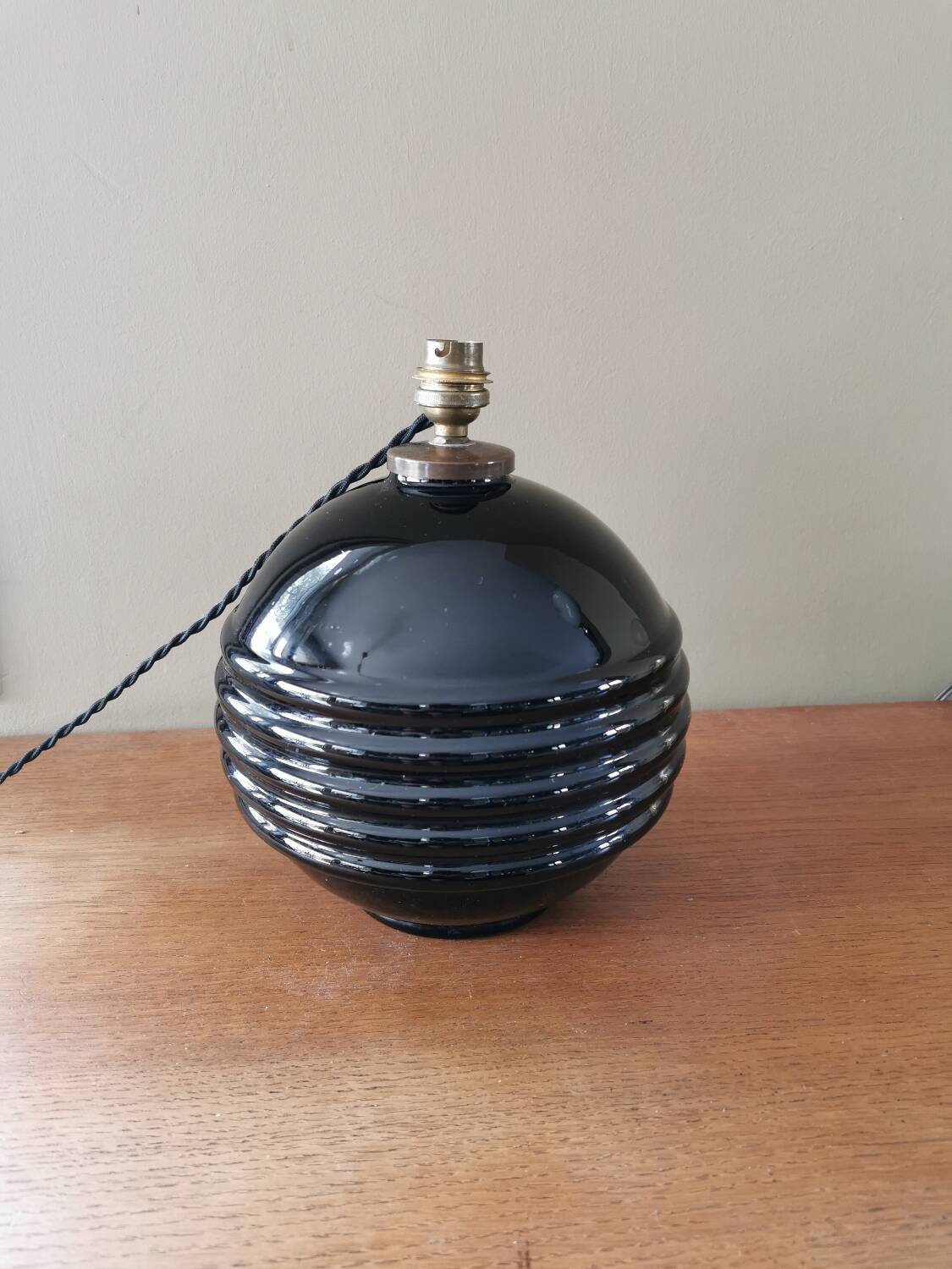 Art Deco ball lamp base