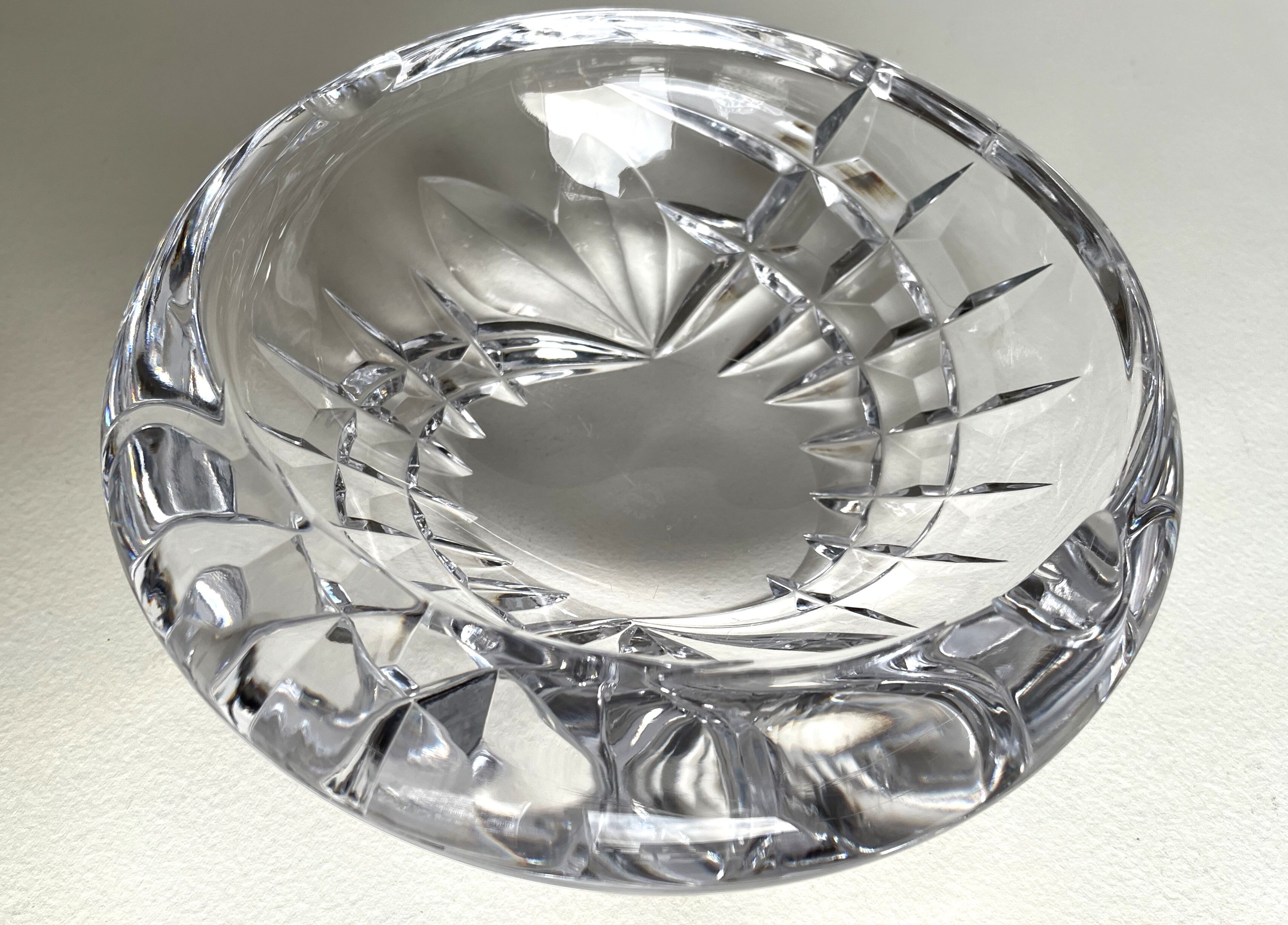 Large Sèvres crystal ashtray