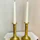 Pair of Louis Philippe candlesticks from the 19th century in solid brass