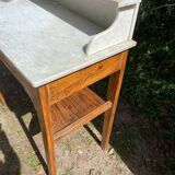 1900s wooden and marble dressing table