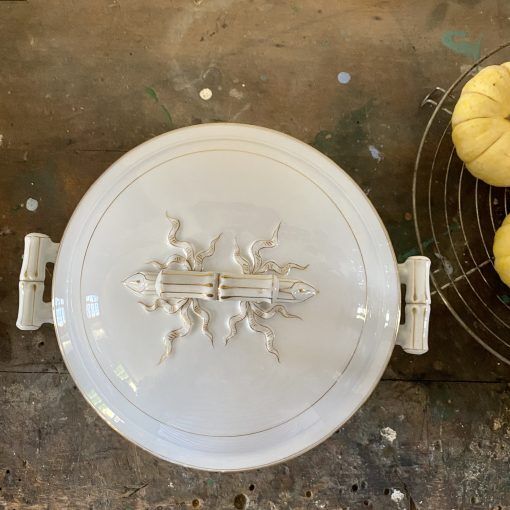 Porcelain soup bowl Alfred Hache & Cie