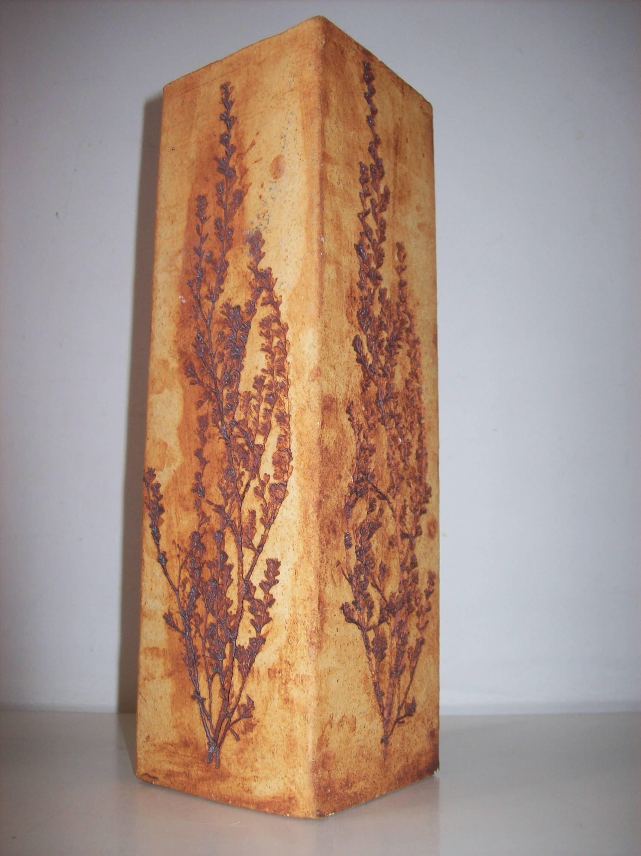 Ceramic vase signed raymonde leduc