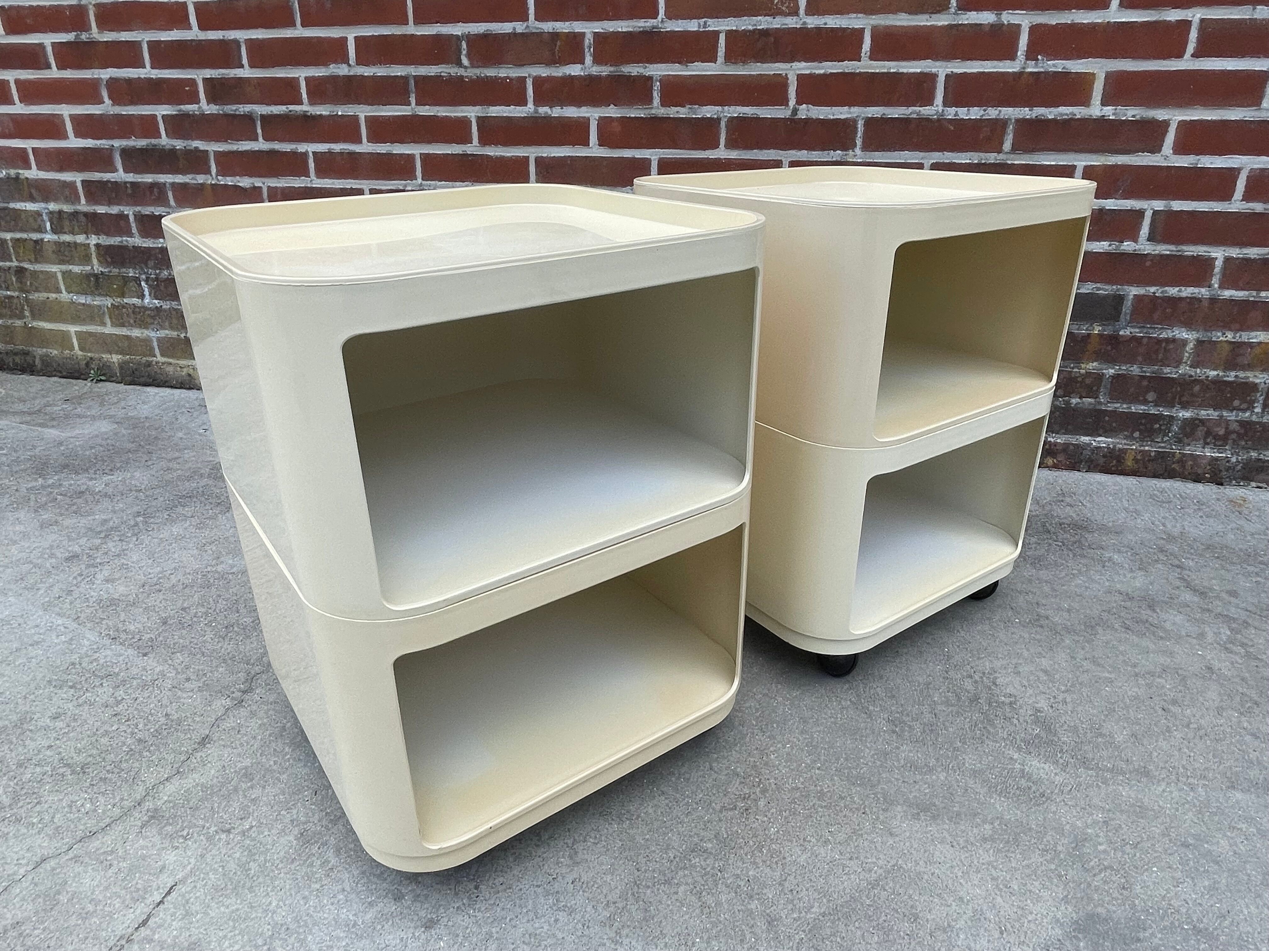 Set of Two Componibili by Anna Castelli Ferrieri for Kartell