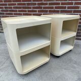 Set of Two Componibili by Anna Castelli Ferrieri for Kartell