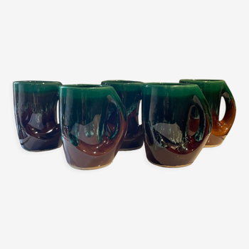 Lot de 5 mugs tasses Alain Guillard