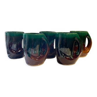 Set of 5 mugs Alain Guillard