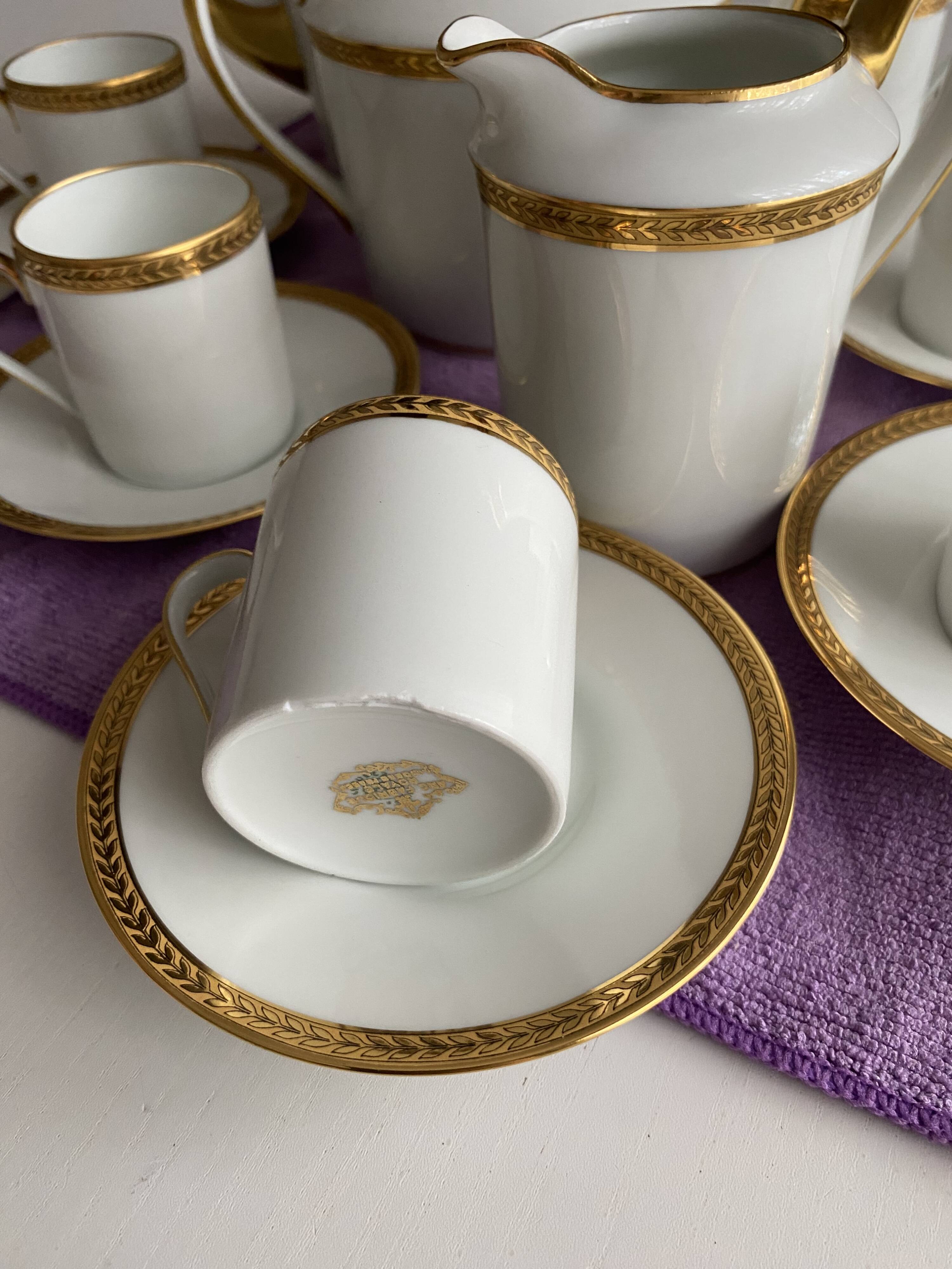 Antique coffee service from the Manufacture Royale Limoges