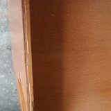 Commode vintage en rotin pieds compas