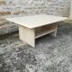 Travertine coffee table