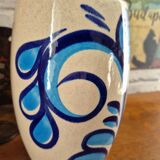 Vintage turquoise vase from West Germany.