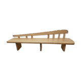 Solid wood bench