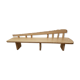 Solid wood bench