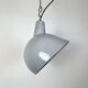 Industrial Grey Enamel Factory Pendant Lamp, 1960s