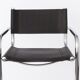 Vintage Cantilever Bar Stool, Chrome Frame, Black Faux Leather, 1990s