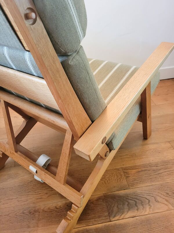 Fauteuil AP72 avec ottoman, conçu par Hans J. Wegner pour AP Stolen, 1975