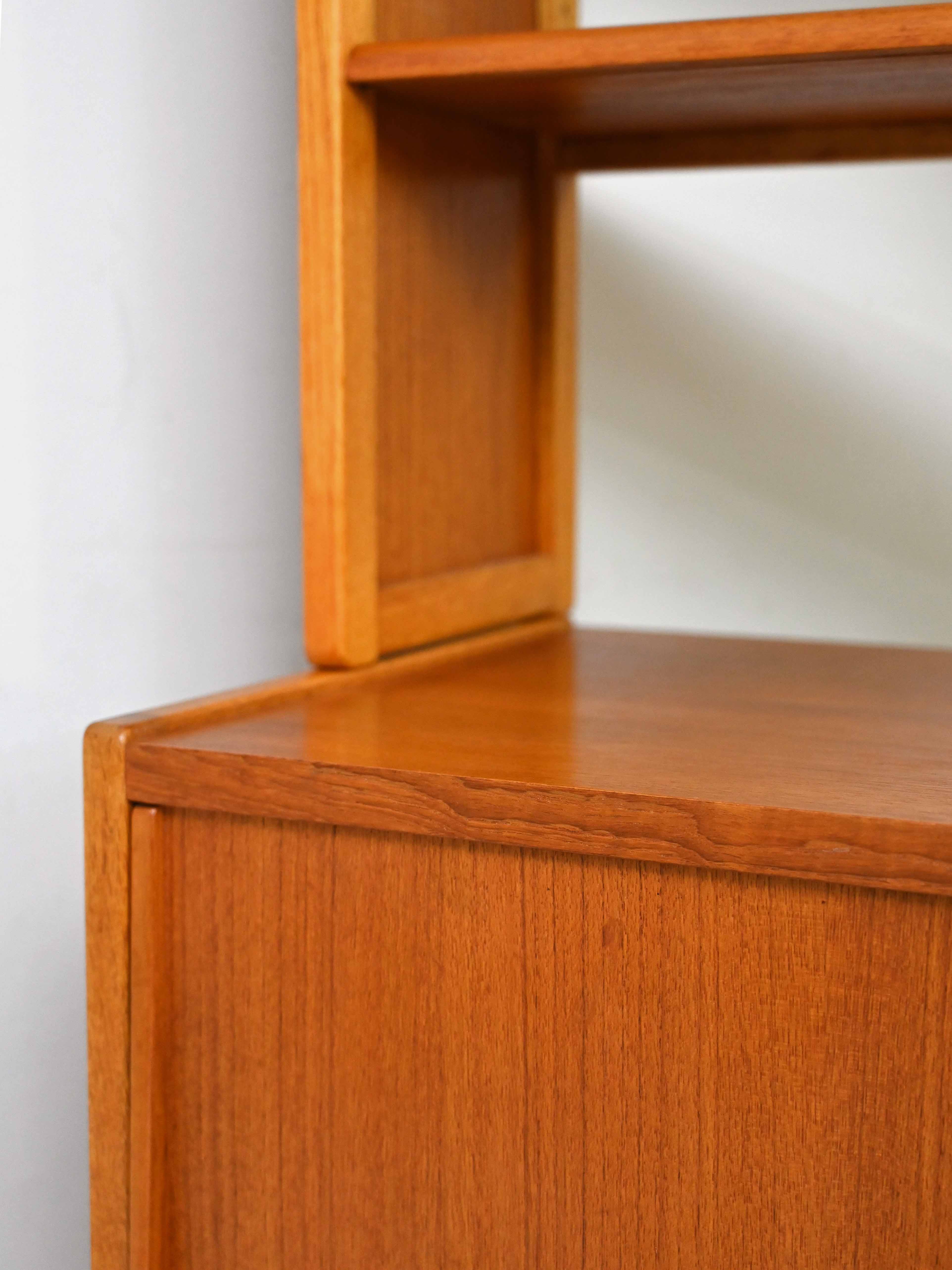 Sideboard-library cabinet with sliding doors