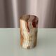 Vintage Hand-Carved Onyx Vessel | Cachepot | Sculptural Stone Bowl