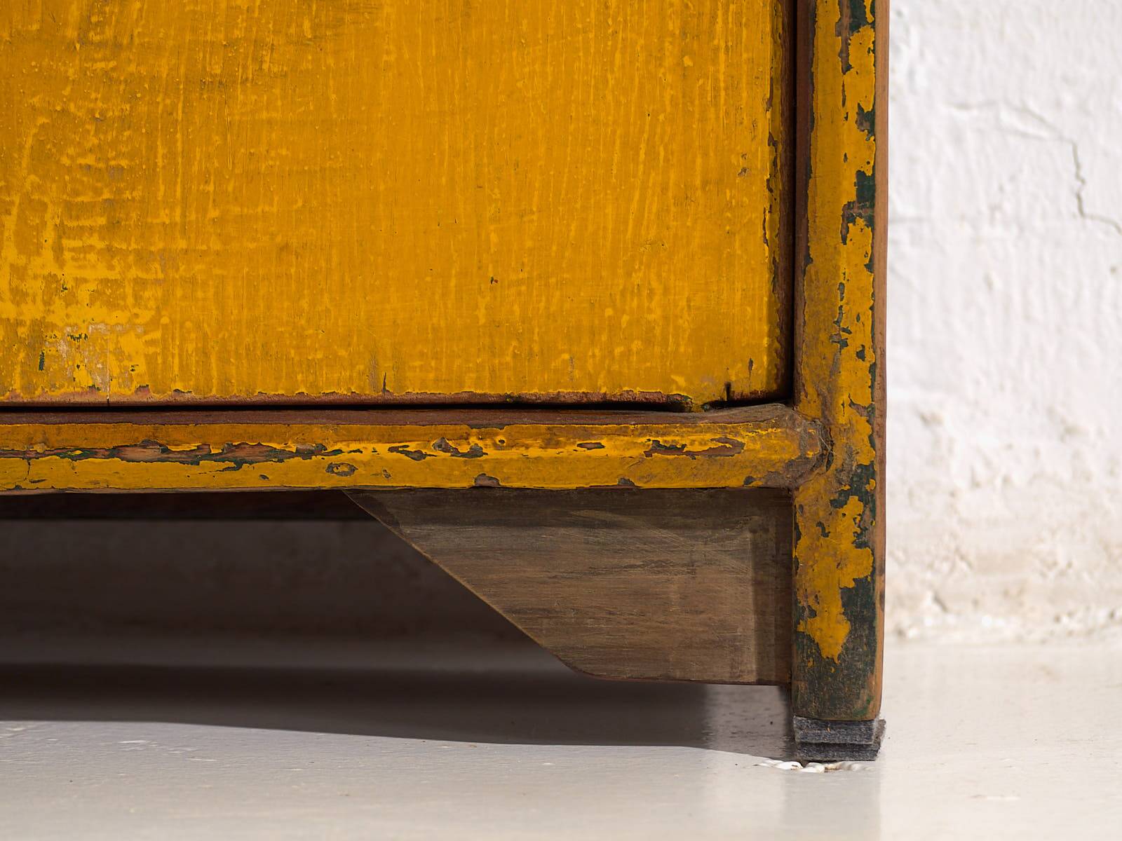 Antique yellow TV cabinet (c.1900)