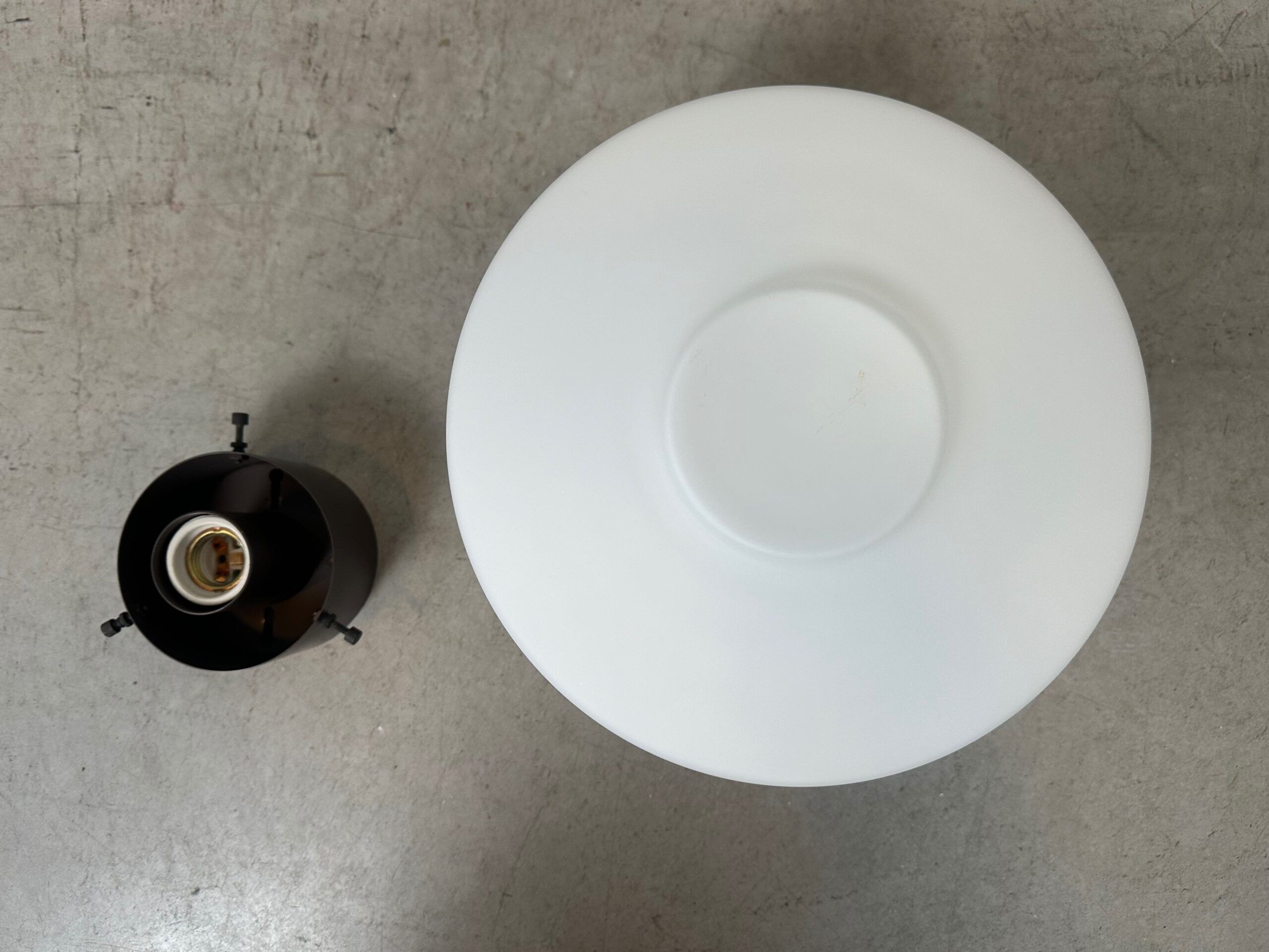 Vintage Philips ceiling lamp – opaline
