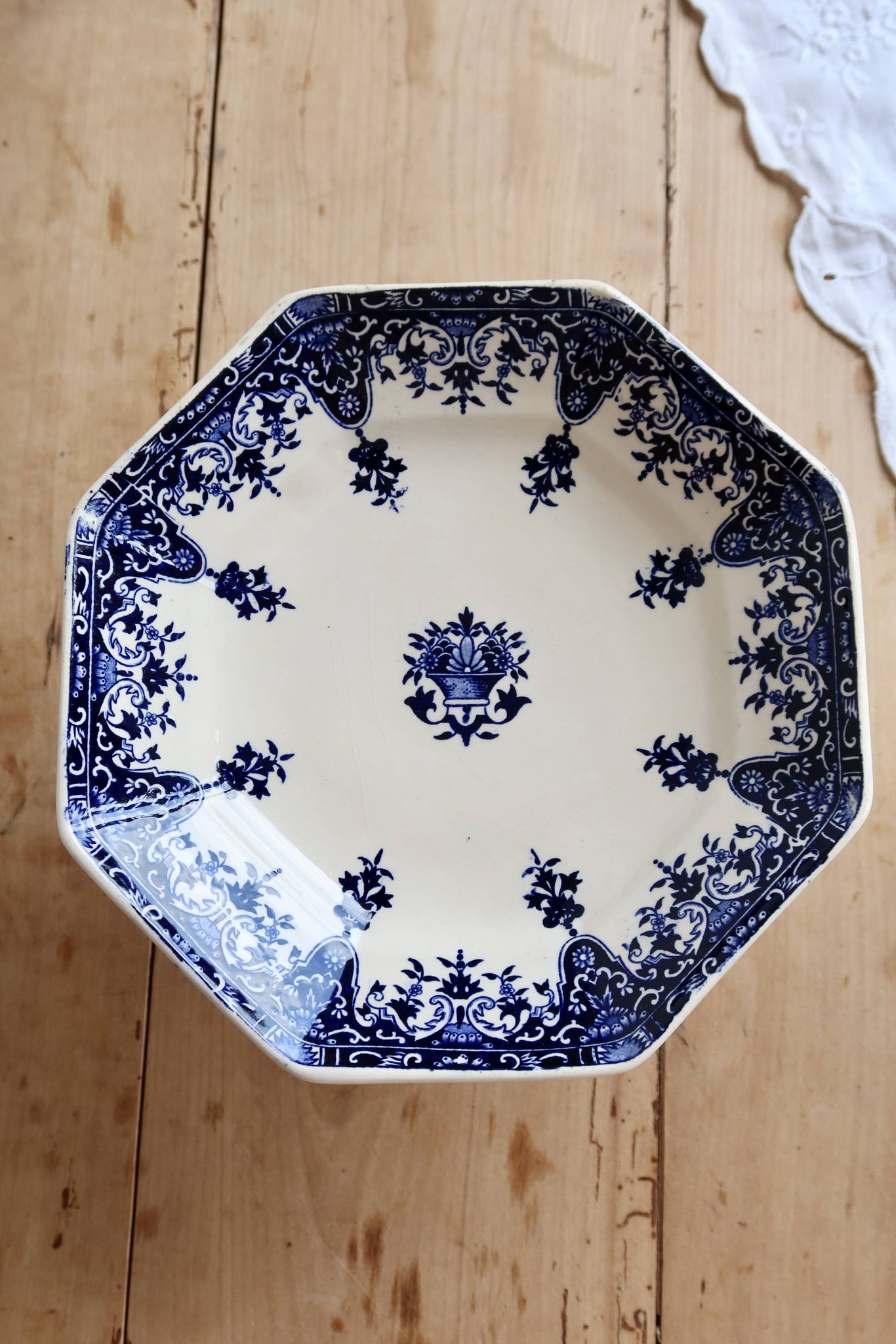 Compotier terre de fer Longchamp modèle Rouen XIXe siècle