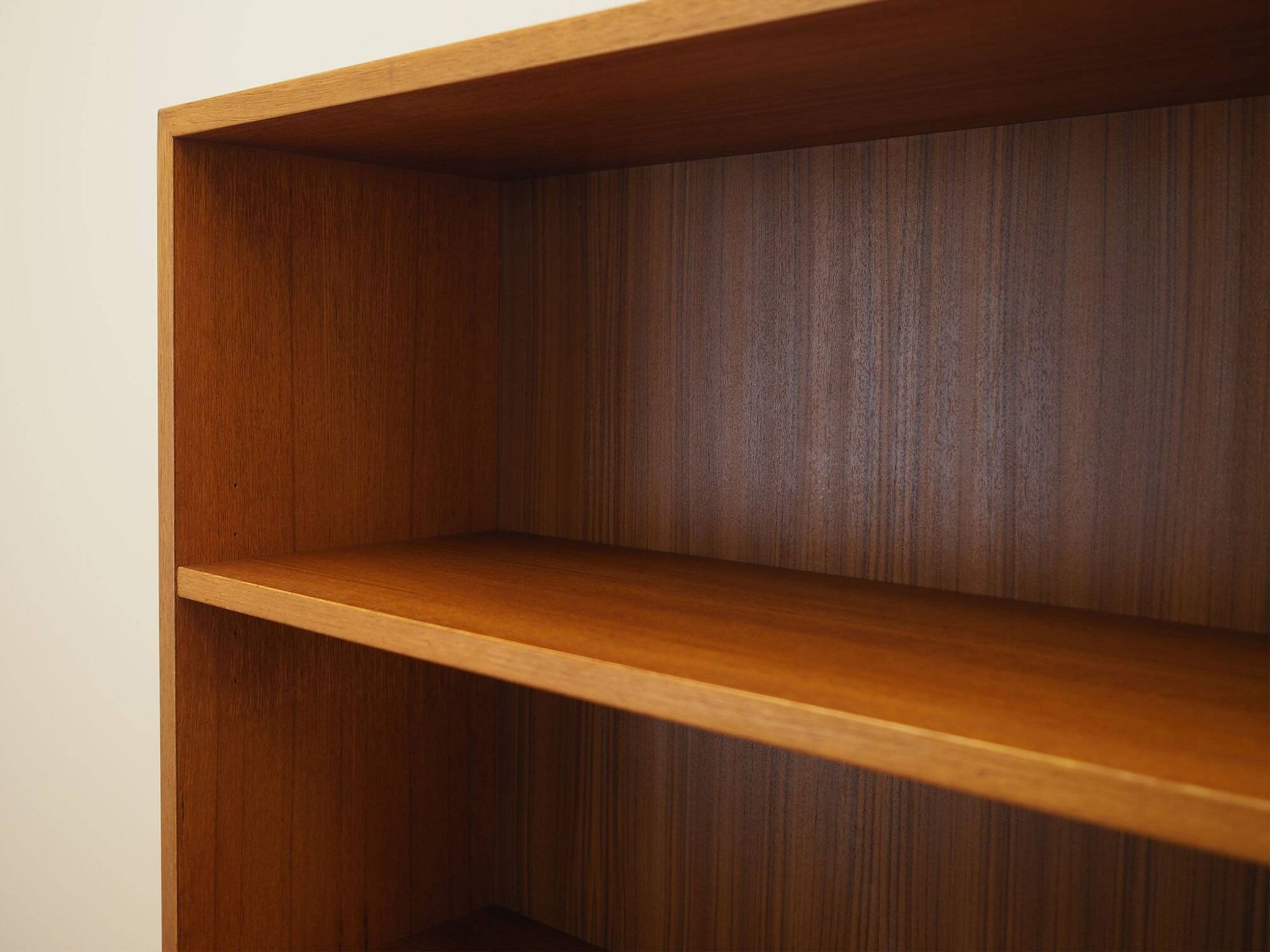 Danish Teak Shelving Unit with Bar Cabinet, 1970s