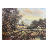 Painting: oil on canvas - landscape