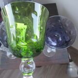 set of 6 crystal glasses saint louis model bubbles
