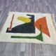 Handmade traditional Moroccan rug with colourful patterns, size 140x260 cm.