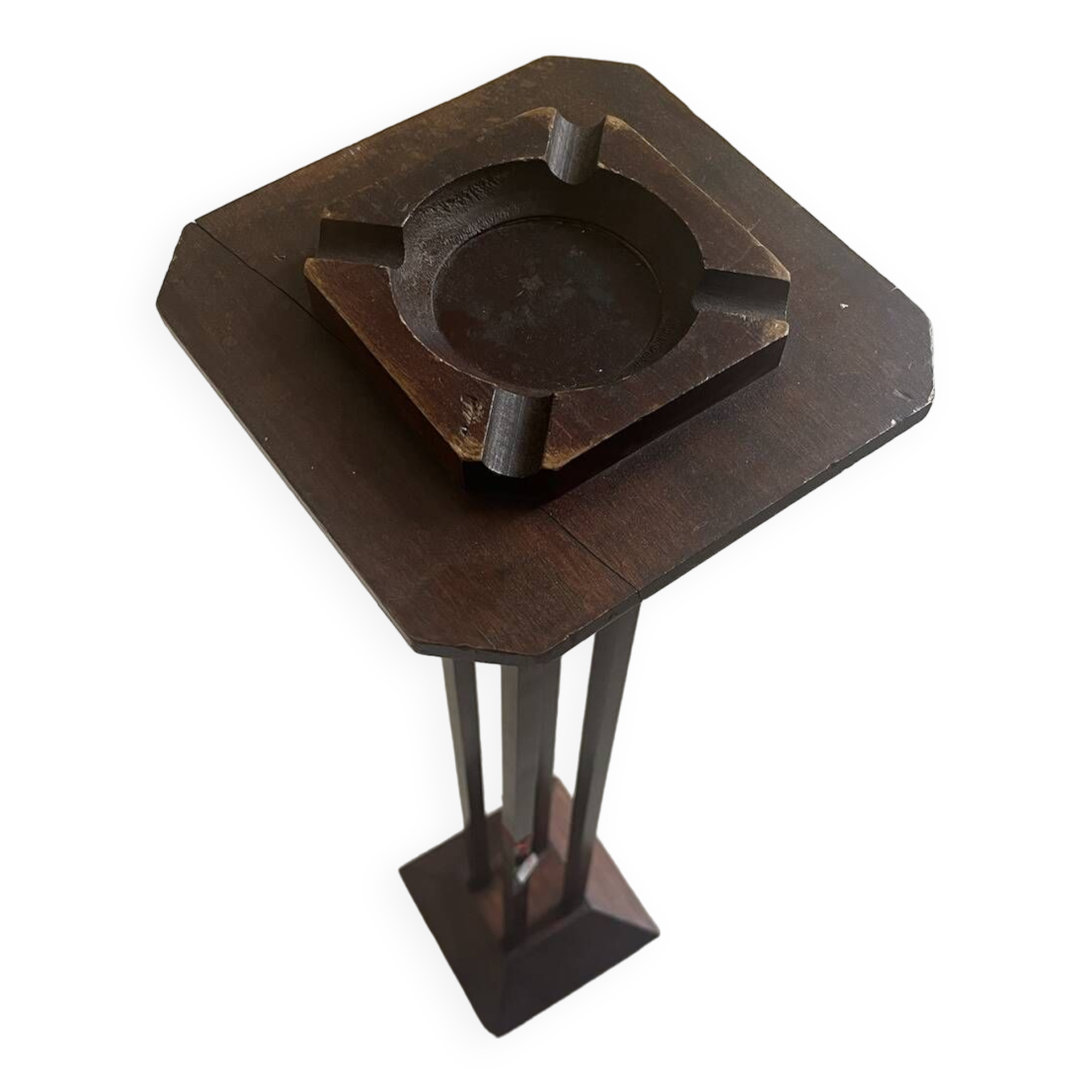 Art Deco wooden smoking table