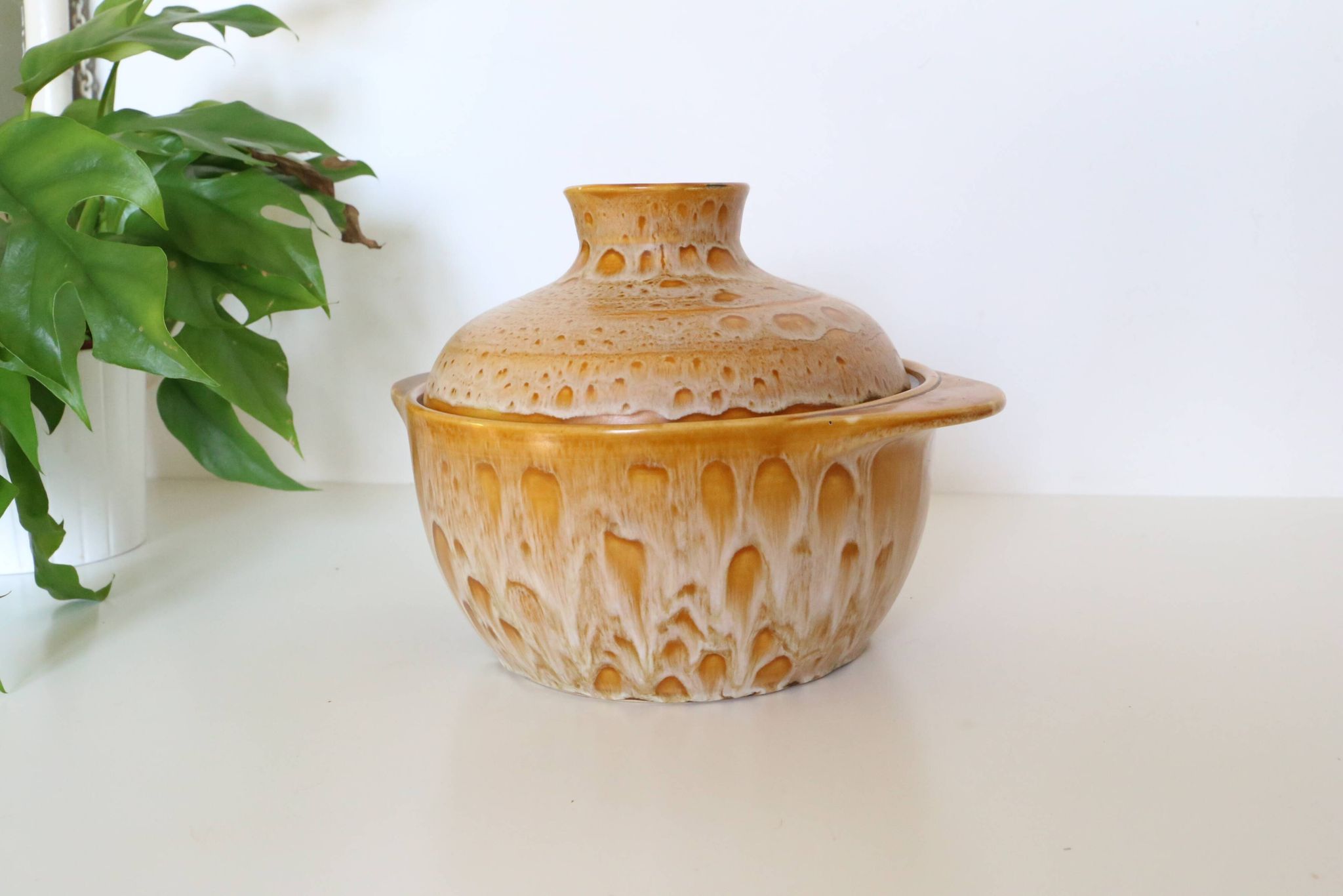 Salad bowl, or soup bowl, ceramic, Niderviller Motif Fauve