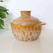 Salad bowl, or soup bowl, ceramic, Niderviller Motif Fauve