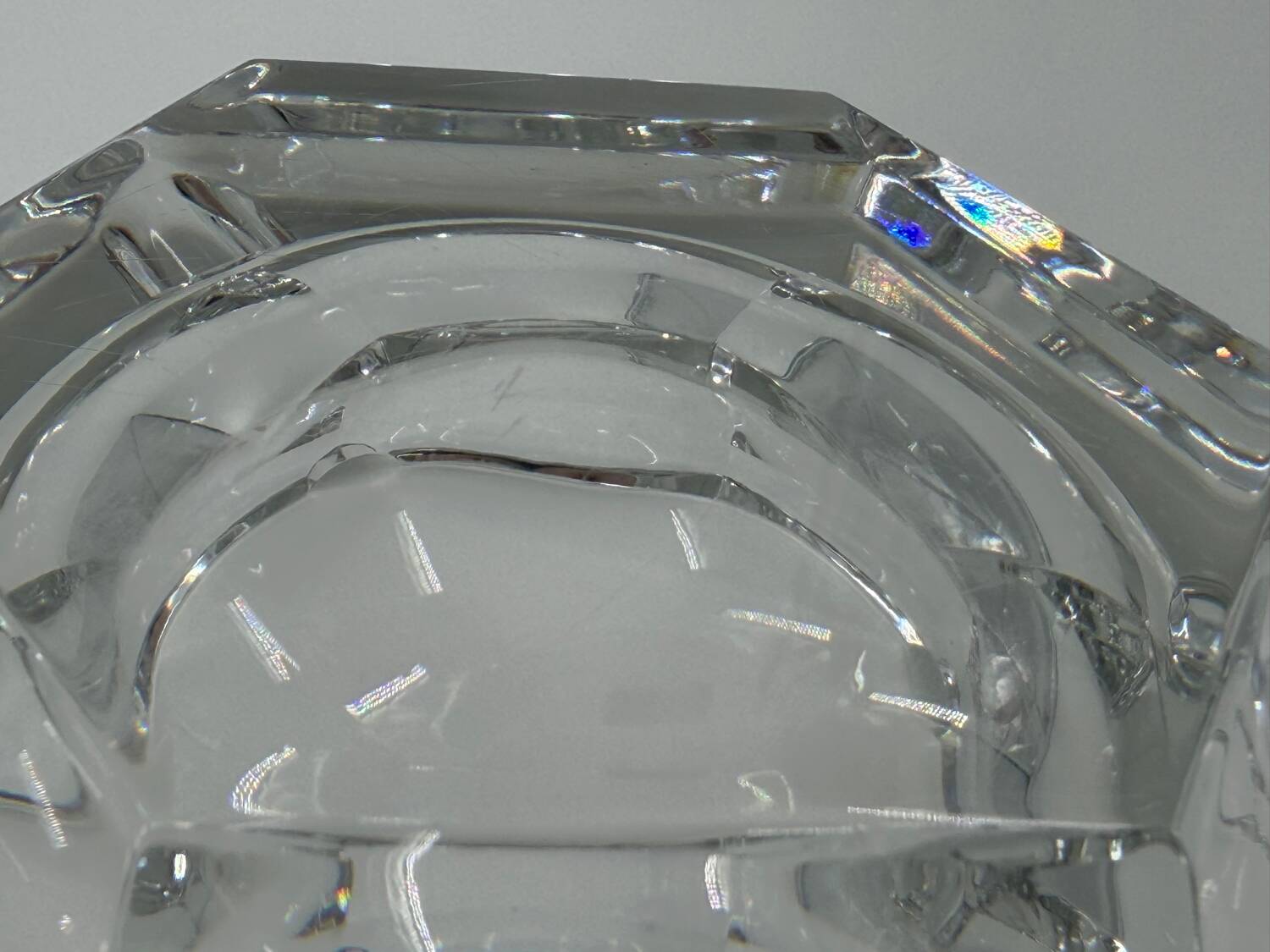 Val Saint Lambert crystal ashtray