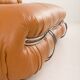Canapé Soriana d'Afra et Tobia Scarpa pour Cassina, en aniline entièrement naturelle