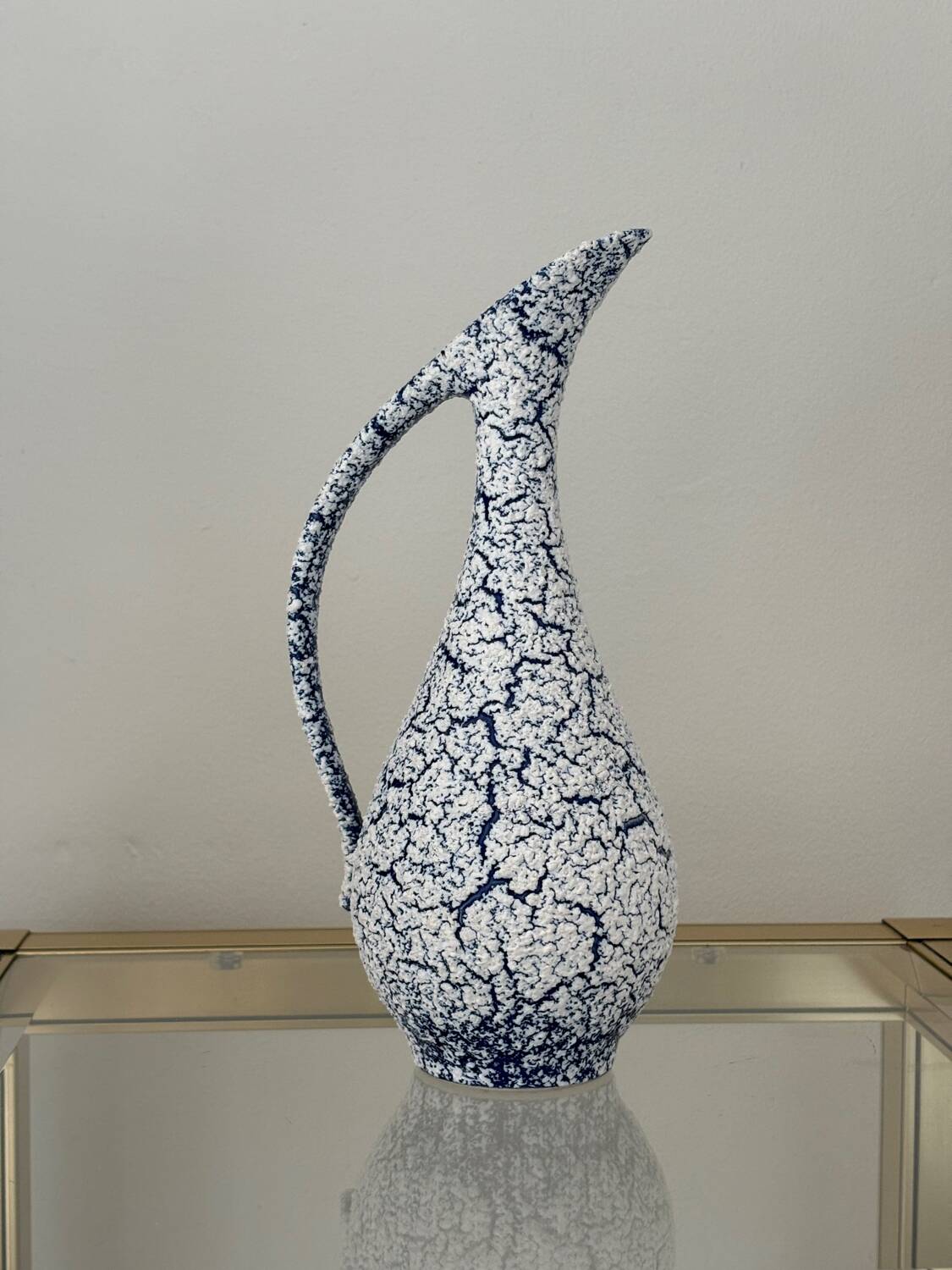 70' cracked ceramic vase