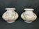 Pair of porcelain ball vases with cottage decor, late 19th century
