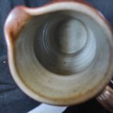 Large pitcher gres varnished berry handmade