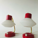 Paire de lampes années 50