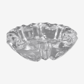 Crystal glass ashtray