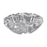 Crystal glass ashtray