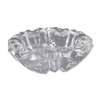 Crystal glass ashtray