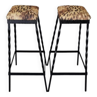 2 brutalist stools from 1950