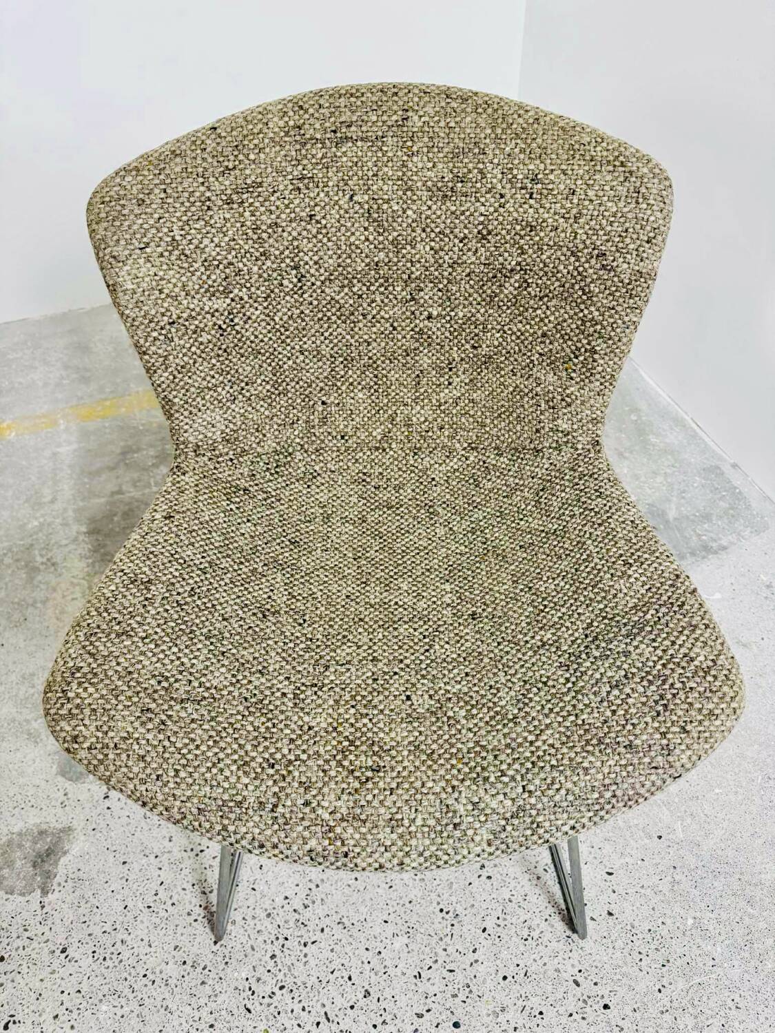 Set of 10 Wire chairs by Harry Bertoia for Knoll