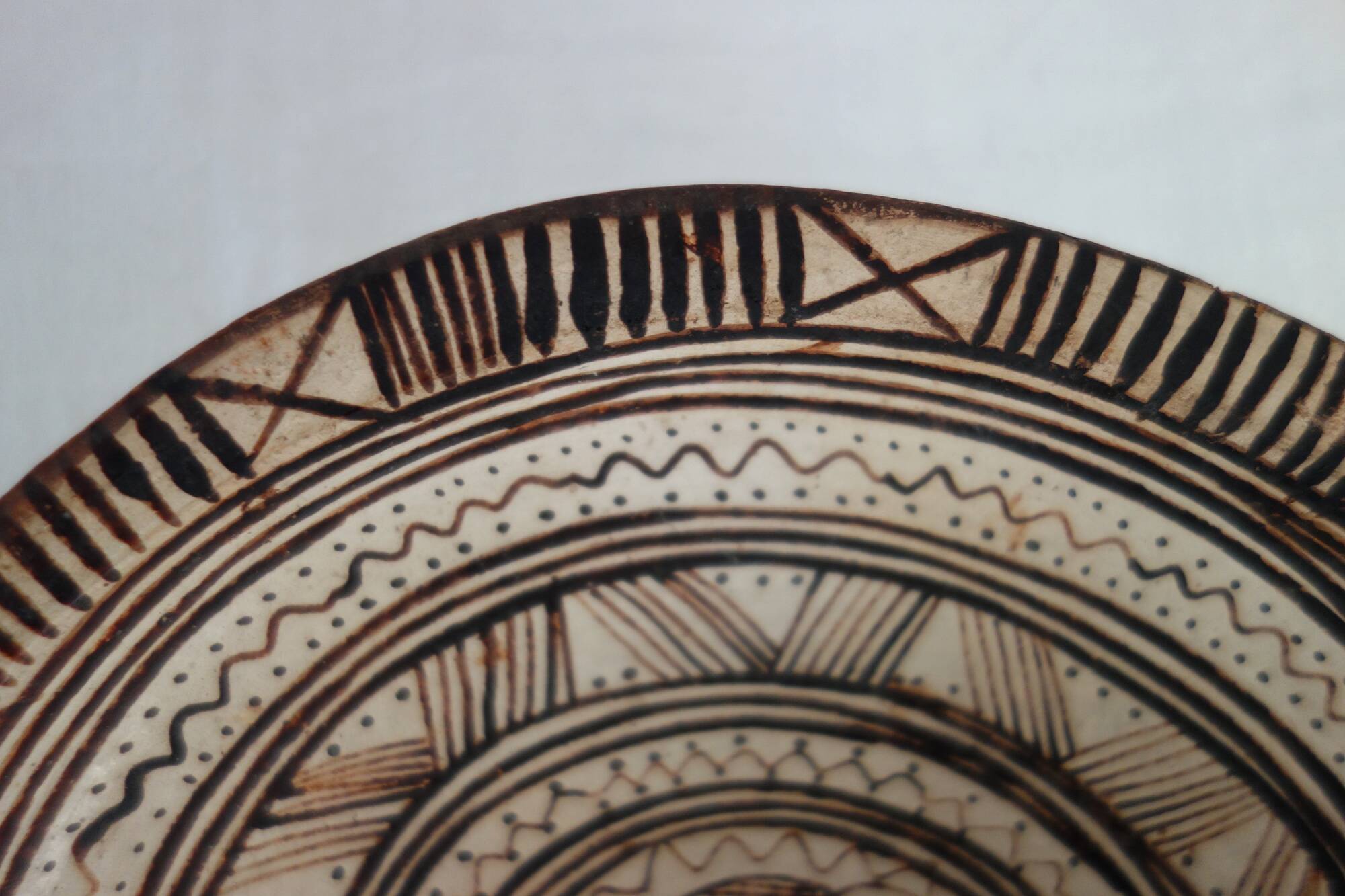 Old traditional pottery dish from the Rif, Morocco