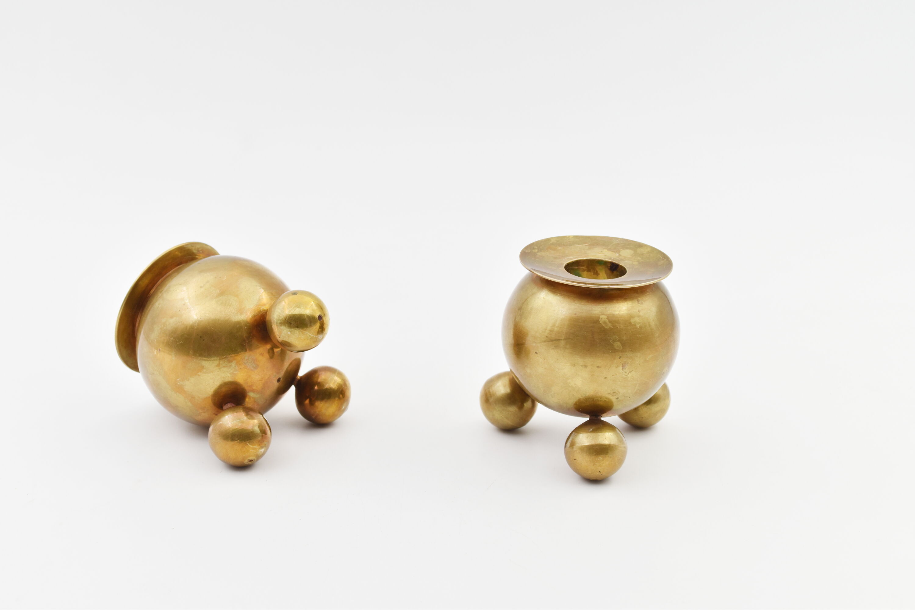 Pair of vintage brass candlesticks