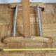 Vintage blond wood night valet, 50s-60s