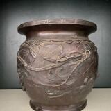 Cache pot bronze XIXème siècle Dragon