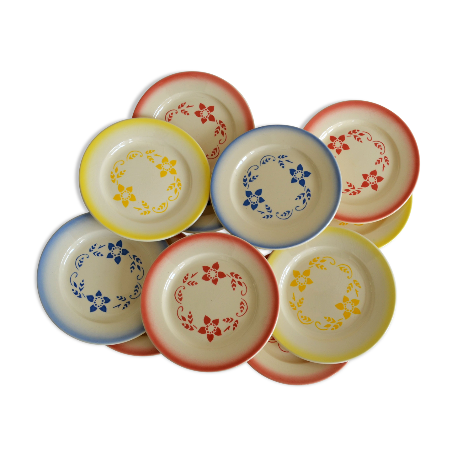 11 dessert plates KG Lunéville