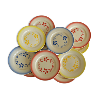 11 dessert plates KG Lunéville