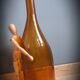 Bouteille marron ocre